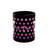 Swans For Ever Black Mug