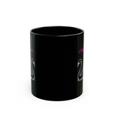 Love swan  Black Mug