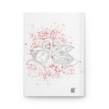 Love is two  souls Hardcover Journal Matte