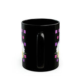 Swans For Ever Black Mug