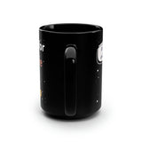 Coffee or Soup Swan Black Mug, 15oz