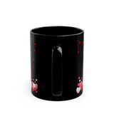 Happy Valentine  Black Mug