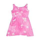 Pink woman dress with Swan.