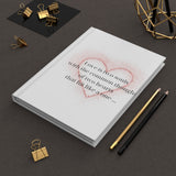 Love is two  souls Hardcover Journal Matte