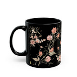 Flower  Black Mug