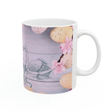 Happy Easter Swan Ceramic Coffee Mug
