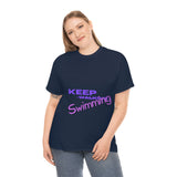 KEEP Swimming Swan  Unisex Heavy Cotton Tee