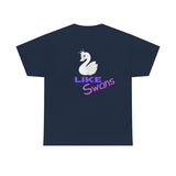 KEEP Swimming Swan  Unisex Heavy Cotton Tee