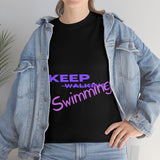 KEEP Swimming Swan  Unisex Heavy Cotton Tee