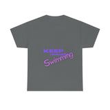 KEEP Swimming Swan  Unisex Heavy Cotton Tee