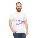 KEEP Swimming Swan  Unisex Heavy Cotton Tee