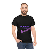 KEEP Swimming Swan  Unisex Heavy Cotton Tee