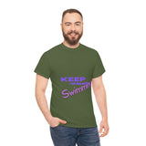 KEEP Swimming Swan  Unisex Heavy Cotton Tee