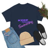KEEP Swimming Swan  Unisex Heavy Cotton Tee