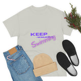 KEEP Swimming Swan  Unisex Heavy Cotton Tee