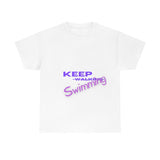 KEEP Swimming Swan  Unisex Heavy Cotton Tee