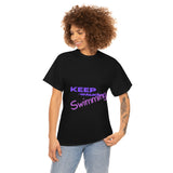KEEP Swimming Swan  Unisex Heavy Cotton Tee