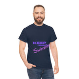 KEEP Swimming Swan  Unisex Heavy Cotton Tee