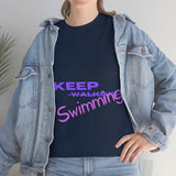KEEP Swimming Swan  Unisex Heavy Cotton Tee