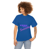 KEEP Swimming Swan  Unisex Heavy Cotton Tee