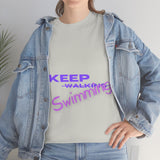 KEEP Swimming Swan  Unisex Heavy Cotton Tee