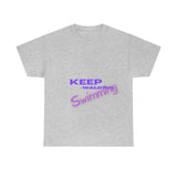 KEEP Swimming Swan  Unisex Heavy Cotton Tee