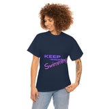 KEEP Swimming Swan  Unisex Heavy Cotton Tee