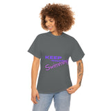 KEEP Swimming Swan  Unisex Heavy Cotton Tee