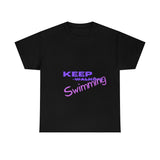 KEEP Swimming Swan  Unisex Heavy Cotton Tee