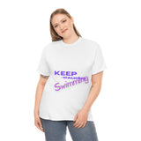 KEEP Swimming Swan  Unisex Heavy Cotton Tee