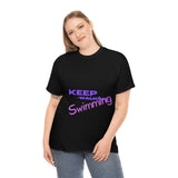 KEEP Swimming Swan  Unisex Heavy Cotton Tee