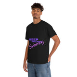 KEEP Swimming Swan  Unisex Heavy Cotton Tee