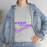 KEEP Swimming Swan  Unisex Heavy Cotton Tee