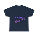 KEEP Swimming Swan  Unisex Heavy Cotton Tee