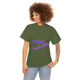 KEEP Swimming Swan  Unisex Heavy Cotton Tee