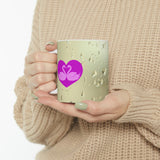 Purple Swans inside the heart Mug 11oz