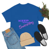 KEEP Swimming Swan  Unisex Heavy Cotton Tee