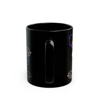 Good Morning World Swans  Black Mug