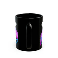 I Love Swan with rainbow Black Mug