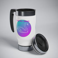 Love for Swan  Stainless Steel Travel Mug with Handle,