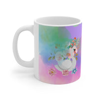 Swan with flower  Ceramic Mug