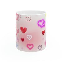 Cute Little Hearts Ceramic Mug 11oz