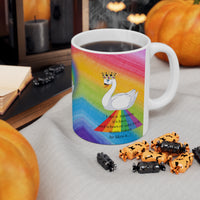 Rainbow  with swan  Mug