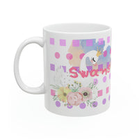 Swans For Ever Ceramic Mug 11oz