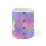 Swan with flower  Ceramic Mug