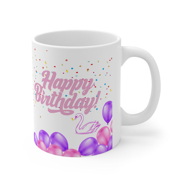 Happy Birthday!!!White Ceramic Mug