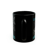 Ocean View Black Mug