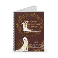 Wedding greeting book  Spiral Notebook