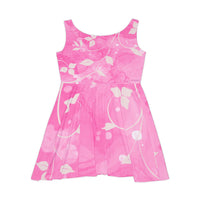 Pink woman dress with Swan.