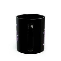 Romantic Swan Black Mug